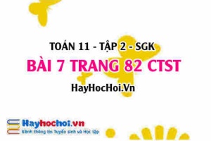 Bài 7 trang 82 Toán 11 tập 2 Chân trời sáng tạo